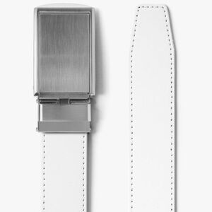 SlideBelts Classic White Belt (Simple,Subtle, Stylish)